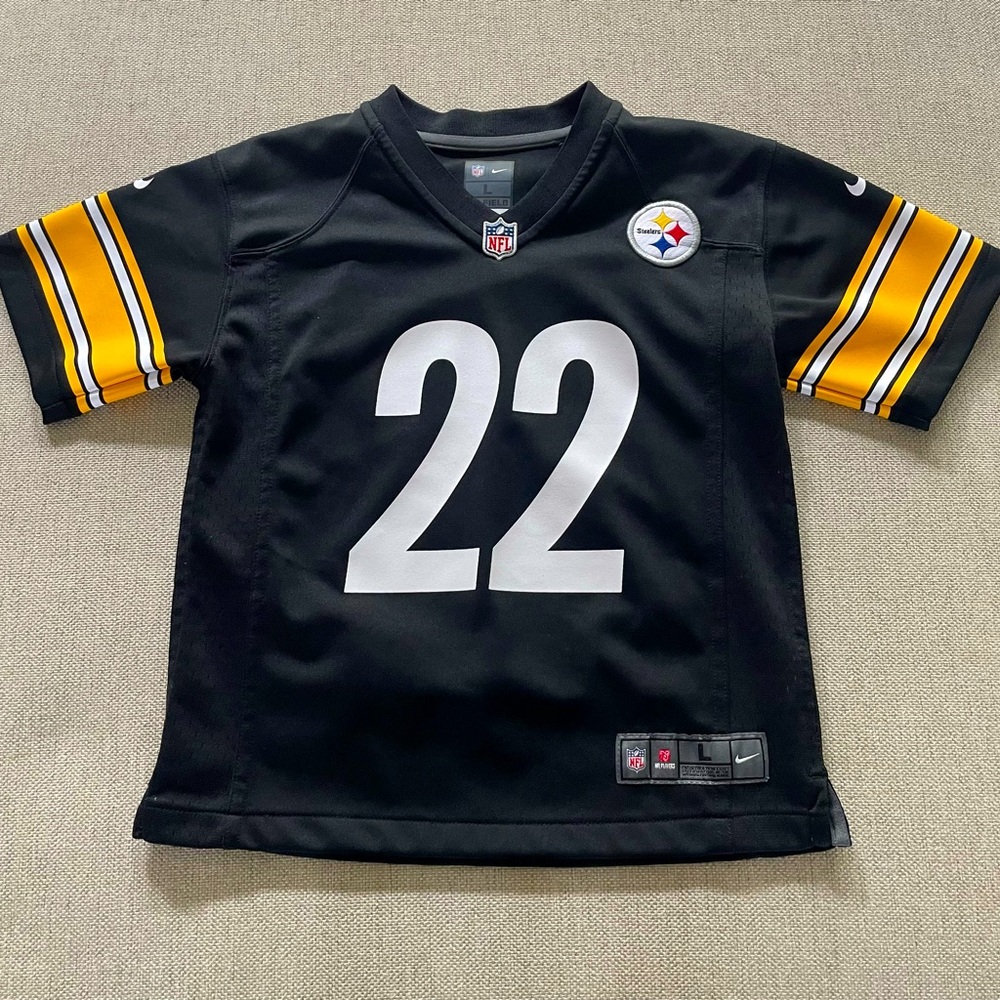 Youth Large (7) Nike NFL Football Jersey - Pittsburgh STEELERS - #22 Harris